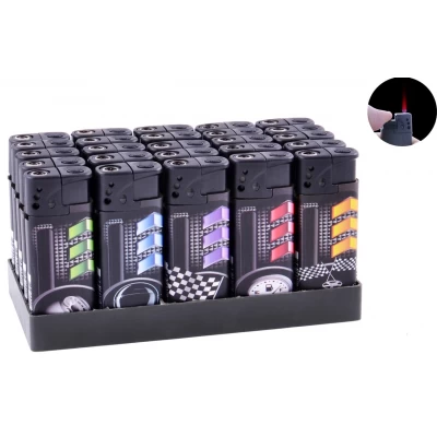 Запальничка пластикова Авто спорт (турбо полум'я) №1308-6 Запальничка пластикова Авто спорт (турбо полум'я) №1308-6