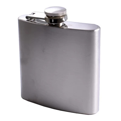 Фляга из пищевой нержавеющей стали (глянец/чистая) A6OZ