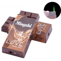 Зажигалка карманная Шоколад Love (Турбо пламя) №2376-4