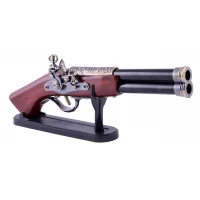 Зажигалка сувенирная мушкет двухствольный (Турбо пламя) №4420