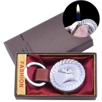 Зажигалка-брелок в подарочной коробке Орел (Обычное пламя) №XT-55 Silver