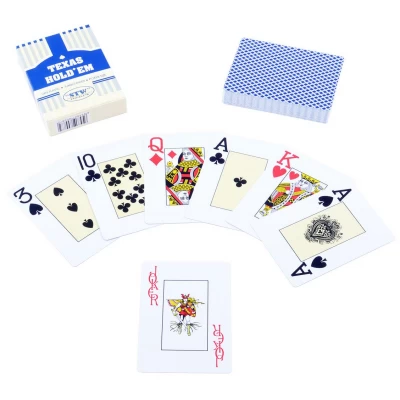 Карты игральные TEXAS HOLDEM №408-8 Синий