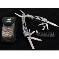 Многофункциональный нож (мультитул) с комплектом бит MT-629 (Черный)