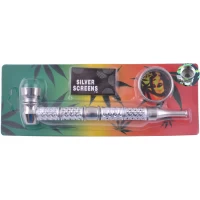 Курительная трубка + Гриндер (Металл) HL-YD-473-1