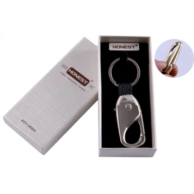 Брелок Honest с фонариком (подарочная коробка) HL-256 Nickel
