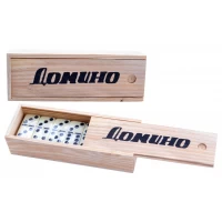 Домино в бамбуковом футляре №4807 D