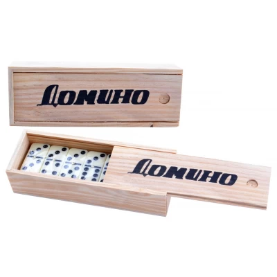 Домино в бамбуковом футляре №4807 D