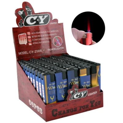 Зажигалка с фонариком (турбо пламя) Вино №2588-4 Зажигалка с фонариком (турбо пламя) Вино №2588-4