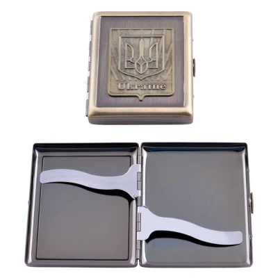 Портсигар на 20 сигарет Герб Украины Портсигар на 20 сигарет Герб Украины