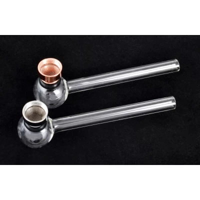 Курительная трубка стеклянная Glass Pipe, 14.5см HL-229