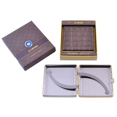 Портсигар в подарочной упаковке GVIPAI (Кожа, на 20 шт) XT-4986-6