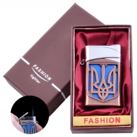 Зажигалка в подарочной коробке Украина (Острое пламя) UA-24 Bronze