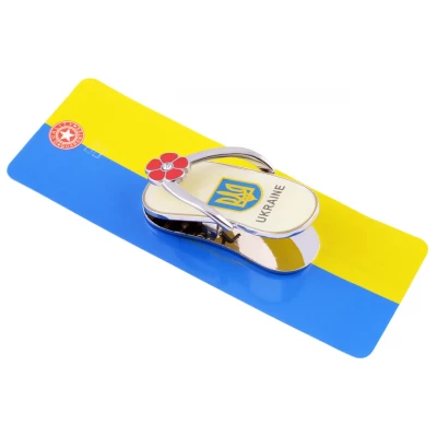 Магнит-зажим Герб Ukraine Тапочек UK-120A