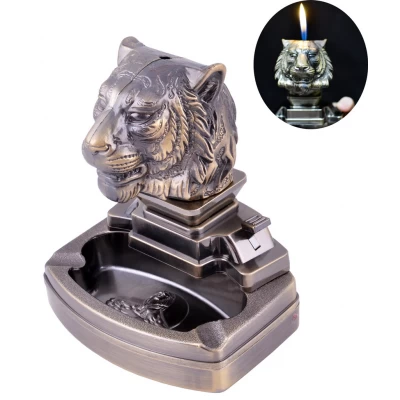 Пепельница с зажигалкой Тигр №HL-A805