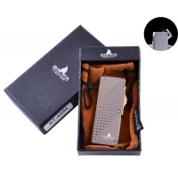 Зажигалка в подарочной коробке BAOFA (Турбо пламя) №4294 Black