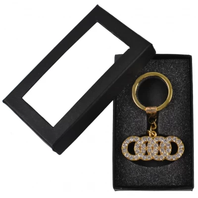 Брелок в подарочной упаковке со стразами Audi №22-5