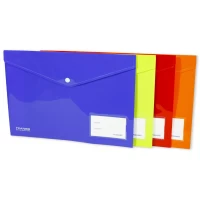 Папка - конверт A4 с кнопкой и визиткой 