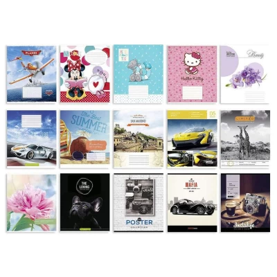 Тетрадь 12 листов в косую линию Разноцветный Unison (Тр 001б-959051) Тетрадь 12 листов в косую линию Разноцветный Unison (Тр 001б-959051)