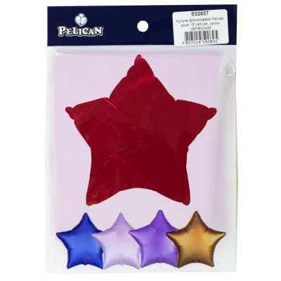 Шарик фольгированный PELICAN звезда 18 
