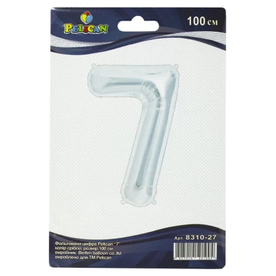 Цифра фольгированная Pelican, 