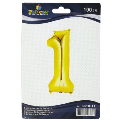 Цифра фольгированная Pelican, 