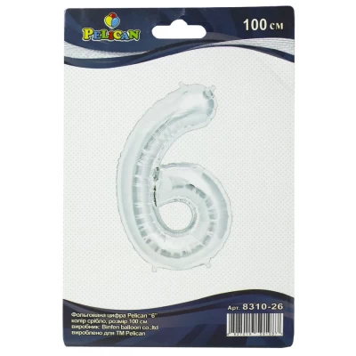Цифра фольгированная Pelican, 