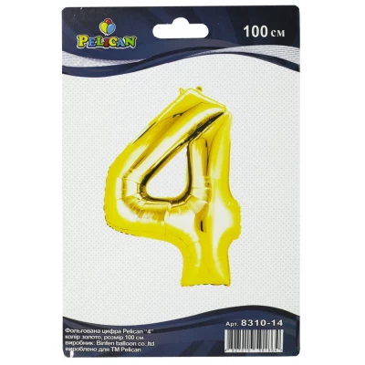 Цифра фольгированная Pelican, 