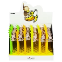 Ручка детская, 0,7мм, синяя, обезьянка Unison (ZF1866)