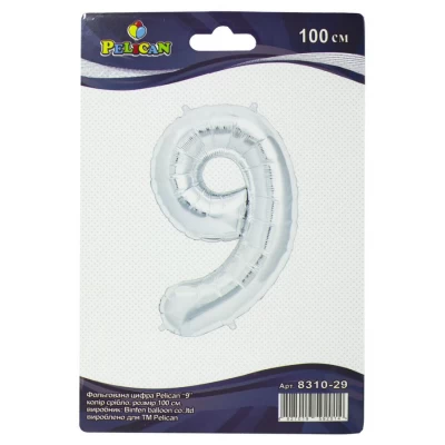 Цифра фольгированная Pelican, 