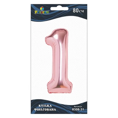 Цифра фольгированная Pelican, 