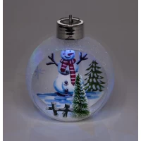 Елочный шар LED цветной 3D фигура 