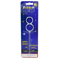 Свеча цифра бенгальская Pelican, 