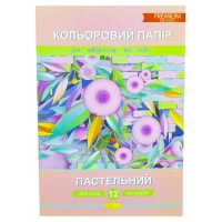 Бумага цветная 12л А4 