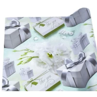 Бумага упаковочная мелованная 80г 10 листов  100 х 70см (PVM10-144)