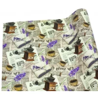 Бумага упаковочная мелованная 80г 10 листов  100 х 70см Разноцветный Unison (PVM10-136)