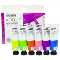 Набор акриловых красок неон 