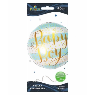 Шарик фольгированный Pelican, party baby boy, 45см Разноцветный Pelican (835221)