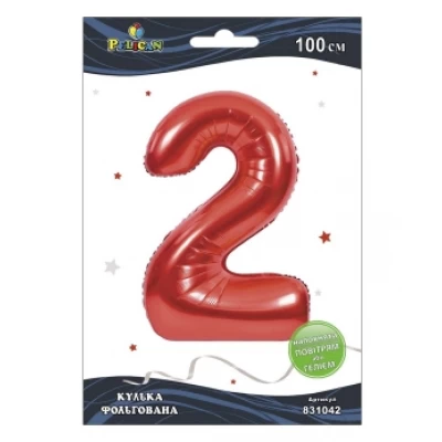 Цифра фольгированная Pelican, 