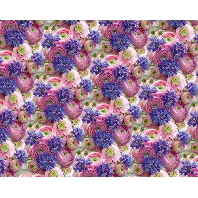 Бумага упаковочная мелованная 80г 10 листов  100 х 70см Разноцветный Unison (PVM10-211)