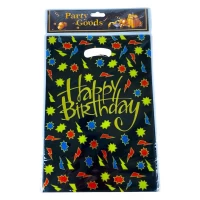 Пакеты подарочные  HAPPY BIRTHDAY 10шт - 21 х 30см (10105)