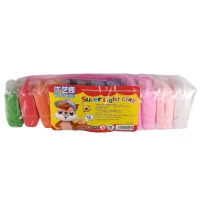 Моделин 12 цветов по 10 грамм, в пакете со стеками Разноцветный Без бренда (1111/13895/1312)