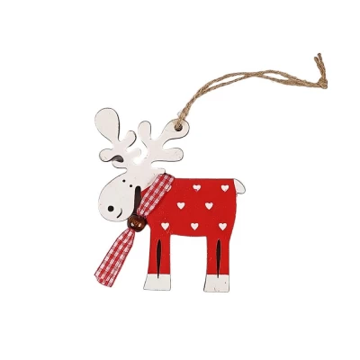 Подвеска новогодняя деревянная 