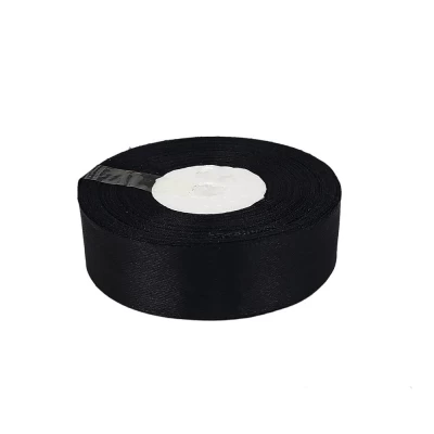 Атласная лента 2,5см x 33м Черный Marill (LA2533-39) Атласная лента 2,5см x 33м Черный Marill (LA2533-39)