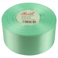 Атласная лента 4см (±5мм) x 33м Зеленый Marill (LA4033-141)