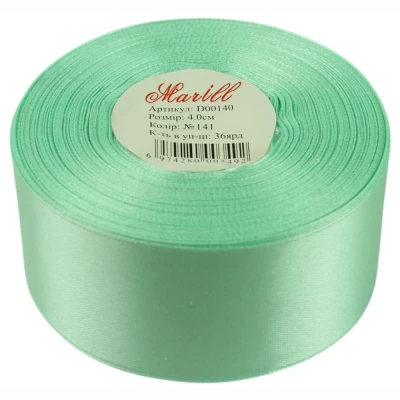 Атласная лента 4см (±5мм) x 33м Зеленый Marill (LA4033-141) Атласная лента 4см (±5мм) x 33м Зеленый Marill (LA4033-141)