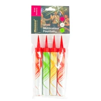 Набор свечей  4 шт цветные    10см, для торта 