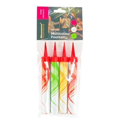 Набор свечей 4 шт цветные 10см, для торта Набор свечей 4 шт цветные 10см, для торта