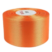 Атласная лента 5см (±5мм) x 33м Оранжевый Marill (LA5033-151)