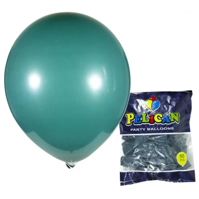 Шарики  12' (30 см) пастель зеленый  бутылочный, 10шт/уп Зеленый Pelican (1210-853)