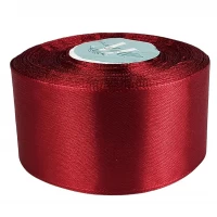 Атласная лента 4см (±5мм) x 33м Красный Marill (LA4033-33)